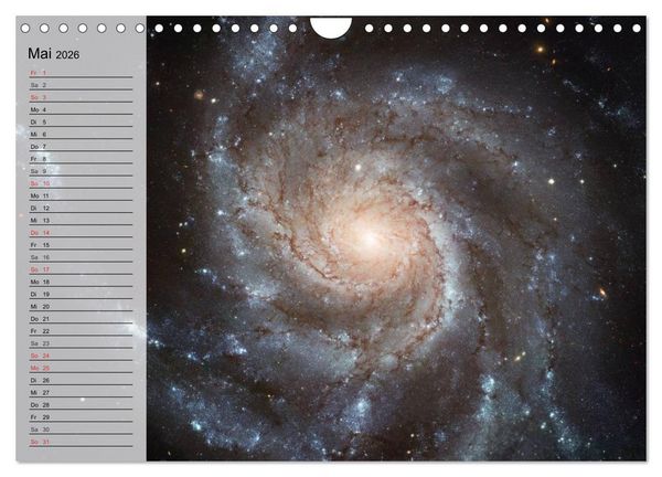 Produktbild: Der Weltraum. Spektakul&auml;re Gasnebel und Galaxien (Wandkalender 2026 DIN A4 quer), CALVENDO Monatskalender