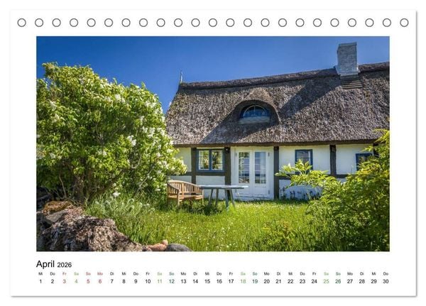 Produktbild: Landh&auml;user mit Charme (Tischkalender 2026 DIN A5 quer), CALVENDO Monatskalender