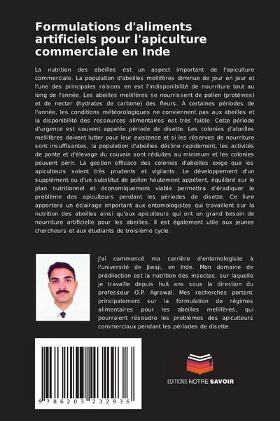 Produktbild: Formulations d'aliments artificiels pour l'apiculture commerciale en Inde