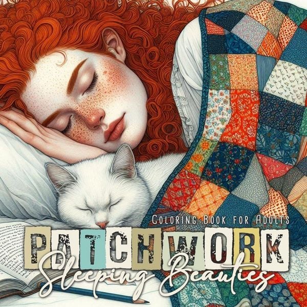 Produktbild: Patchwork Sleeping Beauties Coloring Book for Adults
