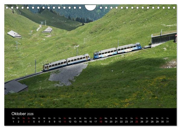 Produktbild: Schweizer Eisenbahn (Wandkalender 2026 DIN A4 quer), CALVENDO Monatskalender
