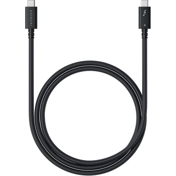 Produktbild: Satechi Thunderbolt&trade;-Kabel Thunderbolt&trade; 4 USB-C&reg; 1.00m Schwarz, Silber ST-YTB100K