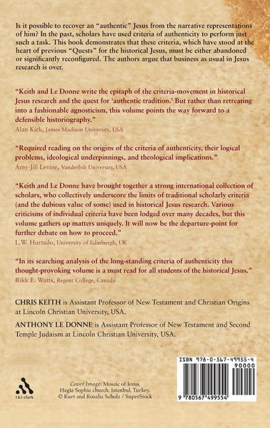 Produktbild: Jesus, Criteria, and the Demise of Authenticity