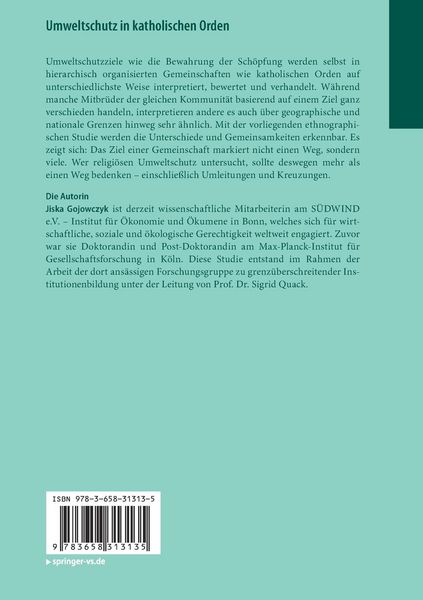 Produktbild: Umweltschutz in katholischen Orden