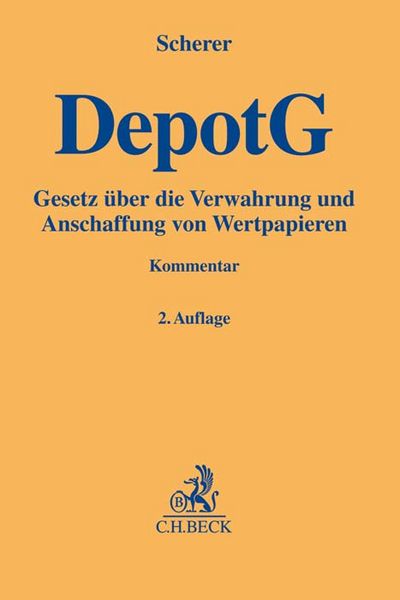 Produktbild: Depotgesetz (DepotG)
