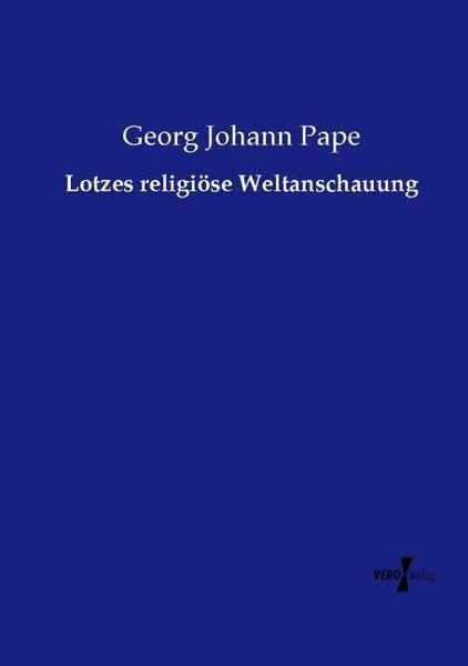Produktbild: Lotzes religi&ouml;se Weltanschauung