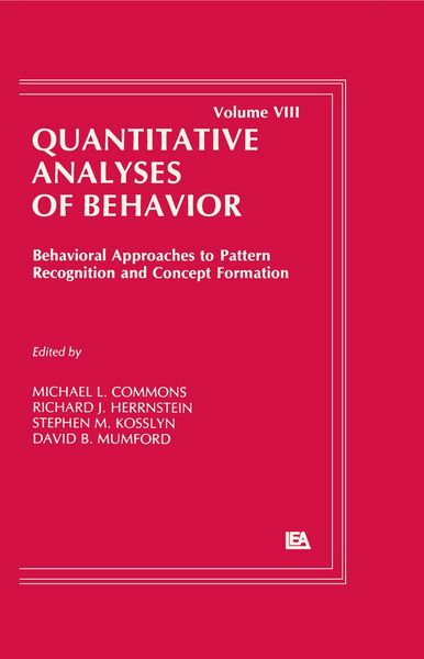 Produktbild: Behavioral Approaches to Pattern Recognition and Concept Formation