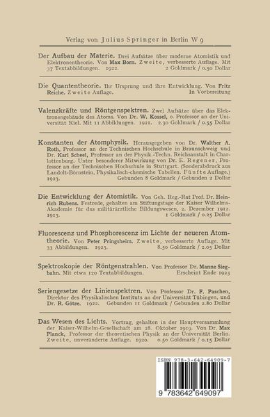 Produktbild: &Uuml;ber den Bau der Atome