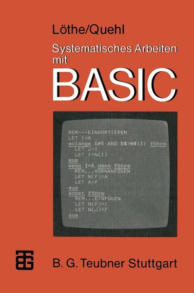 Produktbild: Systematisches Arbeiten mit BASIC