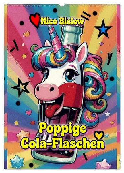 Produktbild: Poppige Cola-Flaschen (Wandkalender 2027 DIN A2 hoch), CALVENDO Monatskalender