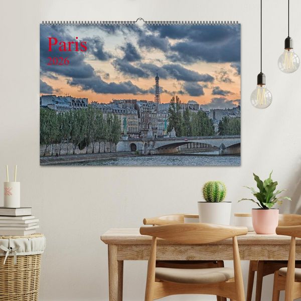 Produktbild: Paris (Wandkalender 2026 DIN A2 quer), CALVENDO Monatskalender