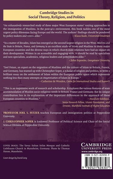 Produktbild: Muslims and the State in Britain, France, and Germany