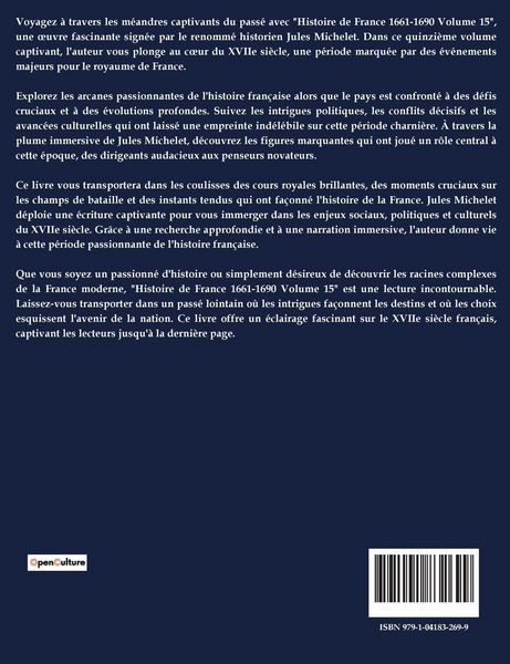 Produktbild: Histoire de France 1661-1690