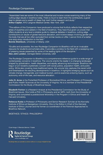 Produktbild: The Routledge Companion to Bioethics