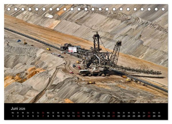 Produktbild: Der Tagebau (Tischkalender 2026 DIN A5 quer), CALVENDO Monatskalender
