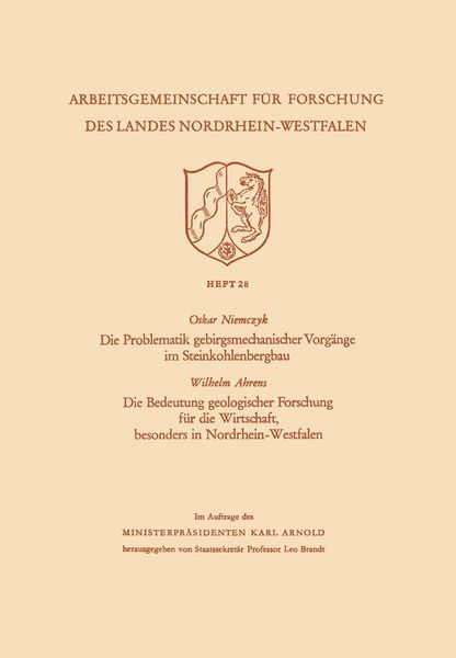 Produktbild: Die Problematik gebirgsmechanischer Vorg&auml;nge im Steinkohlenbergbau