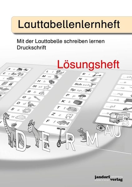 Produktbild: Lauttabellenlernheft (Druckschrift) (L&ouml;sungsheft)
