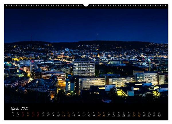 Produktbild: STUTTGART 2026 auf den zweiten Blick (Wandkalender 2026 DIN A2 quer), CALVENDO Monatskalender