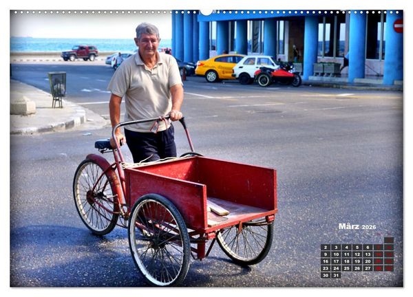 Produktbild: Lastenr&auml;der in Havanna (hochwertiger Premium Wandkalender 2026 DIN A2 quer), Kunstdruck in Hochglanz
