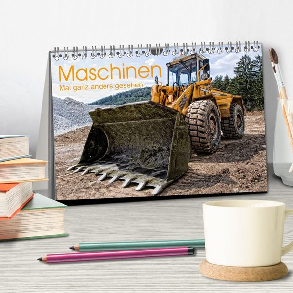 Produktbild: Maschinen - Mal anders gesehen (Tischkalender 2026 DIN A5 quer), CALVENDO Monatskalender