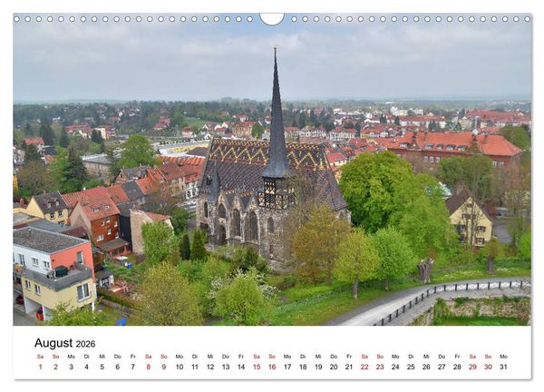 Produktbild: M&uuml;hlhausen in Th&uuml;ringen - Stadt im Herzen Deutschlands (Wandkalender 2026 DIN A3 quer), CALVENDO Monatskalender