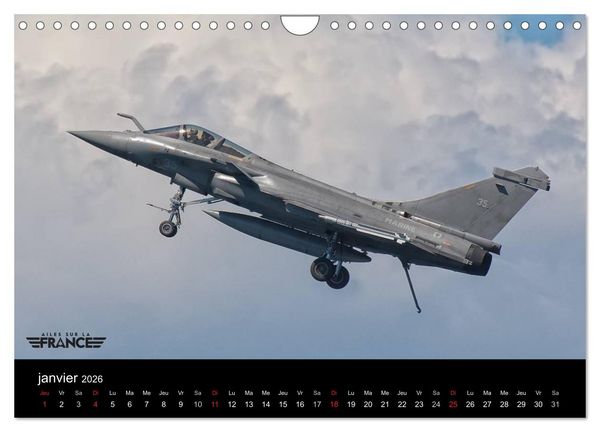 Produktbild: Ailes sur la France (Calendrier mural 2026 DIN A4 vertical), CALVENDO calendrier mensuel