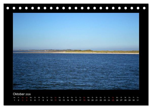 Produktbild: Juist &ndash; Insel im Wattenmeer (Tischkalender 2026 DIN A5 quer), CALVENDO Monatskalender