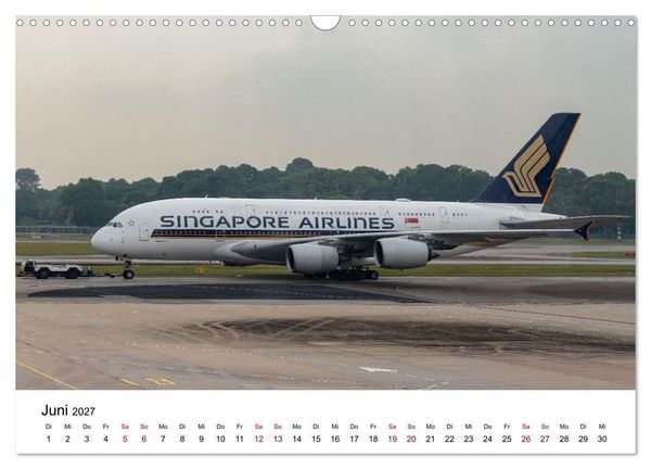 Produktbild: Airbus A380 - K&ouml;nig der L&uuml;fte (Wandkalender 2027 DIN A3 quer), CALVENDO Monatskalender