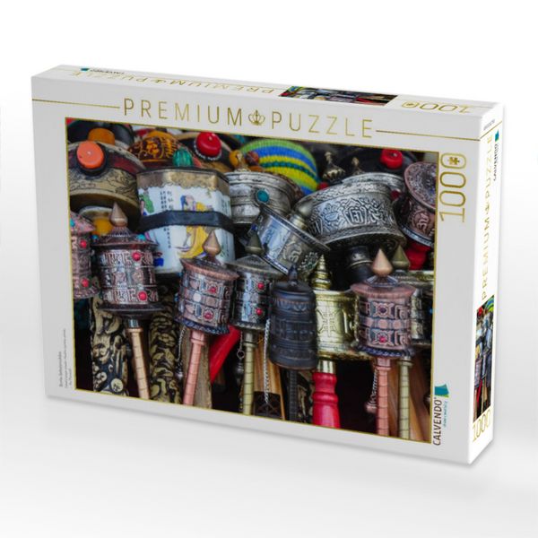 Produktbild: CALVENDO Puzzle Bunte Gebetsm&uuml;hlen | 1000 Teile Lege-Gr&ouml;&szlig;e 64x48cm Foto-Puzzle f&uuml;r gl&uuml;ckliche Stunden