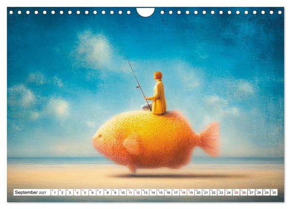 Produktbild: Fantastische F&auml;nge Die Kunst, das Unm&ouml;gliche zu angeln (Wandkalender 2027 DIN A4 quer), CALVENDO Monatskalender