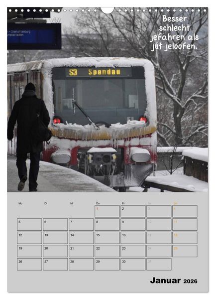 Produktbild: Berliner Stra&szlig;enfoto Kalender 2026 (Wandkalender 2026 DIN A3 hoch), CALVENDO Monatskalender