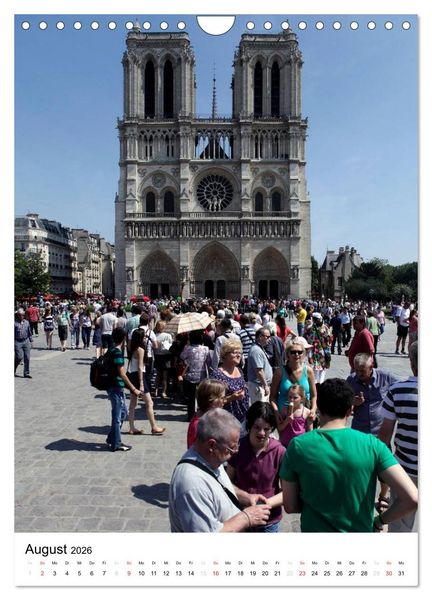 Produktbild: Unterwegs in Paris (Wandkalender 2026 DIN A4 hoch), CALVENDO Monatskalender