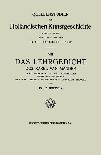 Produktbild: Das Lehrgedicht des Karel van Mander