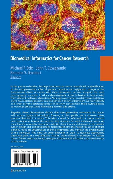 Produktbild: Biomedical Informatics for Cancer Research