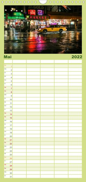 Produktbild: Familienplaner New York City Impressionen / Geburtstagskalender (Wandkalender 2022 , 21 cm x 45 cm, hoch)