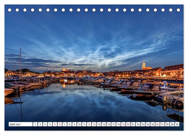 Produktbild: Waren M&uuml;ritz, nach Sonnenuntergang (Tischkalender 2027 DIN A5 quer), CALVENDO Monatskalender