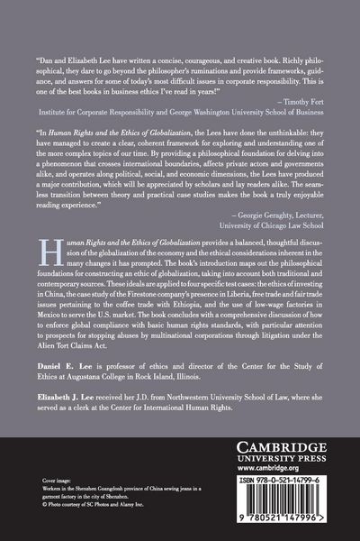 Produktbild: Human Rights and the Ethics of Globalization