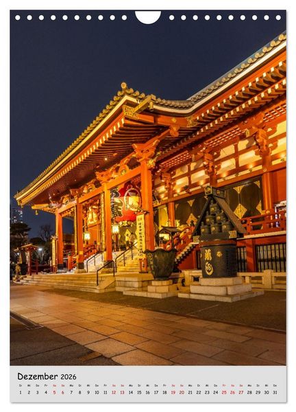Produktbild: Tokio - Facetten einer Weltstadt (Wandkalender 2026 DIN A4 hoch), CALVENDO Monatskalender