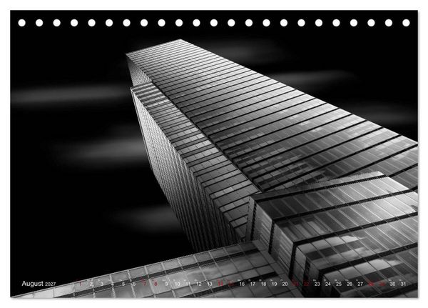 Produktbild: Monochrome Architektur (Tischkalender 2027 DIN A5 quer), CALVENDO Monatskalender