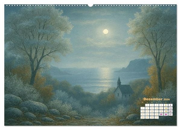 Produktbild: Im Licht der Sehnsucht - Romantische Landschaften (hochwertiger Premium Wandkalender 2026 DIN A2 quer), Kunstdruck in Hochglanz