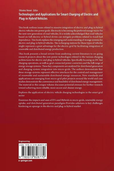 Produktbild: Technologies and Applications for Smart Charging of Electric and Plug-in Hybrid Vehicles