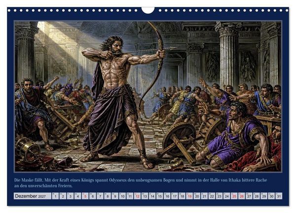Produktbild: Gegen Sturm und G&ouml;tter: Die Heimkehr des Odysseus (Wandkalender 2027 DIN A3 quer), CALVENDO Monatskalender