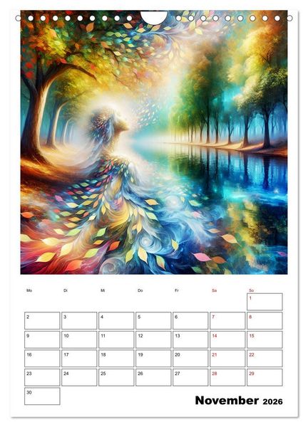 Produktbild: Bl&auml;tter - Visionen (Wandkalender 2026 DIN A4 hoch), CALVENDO Monatskalender