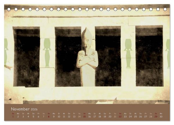 Produktbild: &Auml;gypten Nostalgie & Antike 2026 (Tischkalender 2026 DIN A5 quer), CALVENDO Monatskalender