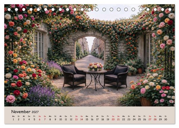 Produktbild: Urbane Oasen - Wo die Stadt aufblüht (Tischkalender 2027 DIN A5 quer), CALVENDO Monatskalender
