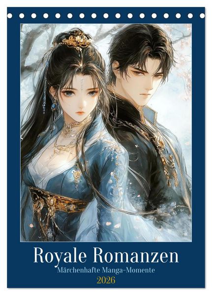 Produktbild: Royale Romanzen (Tischkalender 2026 DIN A5 hoch), CALVENDO Monatskalender