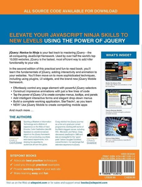 Produktbild: Jquery: Novice to Ninja