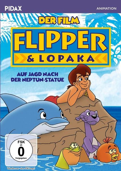 Flipper & Lopaka - Der Film: Auf Jagd nach der Neptun-Statue / Der Film zur Kultserie über den allseits beliebten Delfin (Pidax Animation), DVD