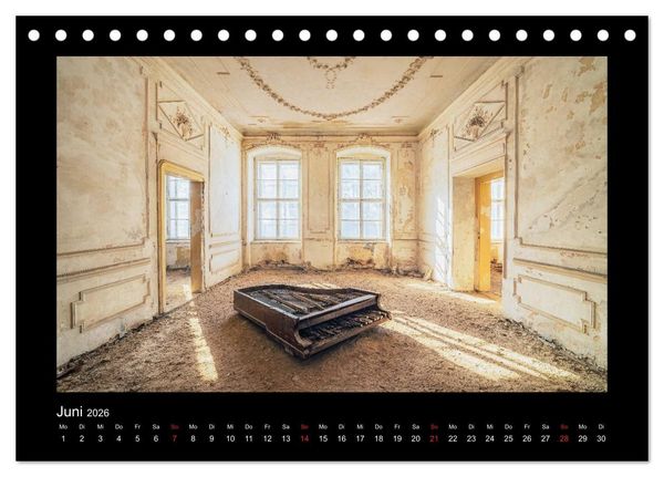 Produktbild: Die Sch&ouml;nheit des Verfalls - Lost Places (Tischkalender 2026 DIN A5 quer), CALVENDO Monatskalender