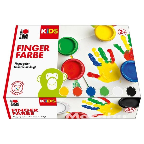 Produktbild: Marabu KiDS Fingerfarbe 6x100ml